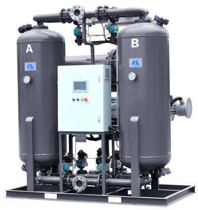Essiccatore ad adsorbimento riscaldato per compressore d'aria
